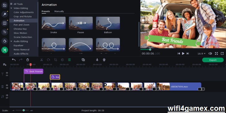 Movavi Slideshow Maker الكراك + سيل تحميل